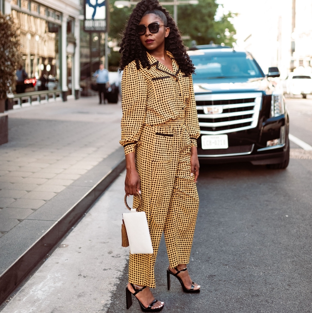 Check Pant suit/ Pant set